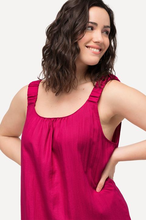 Produktbild Ulla Popken Midikleid, Elastikträger, Rundhals, ärmellos, Taschen (62)