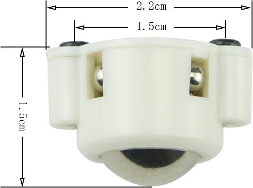 Image du produit OEM Boule à rotation libre pour robot 15 mm (éléments structurels)