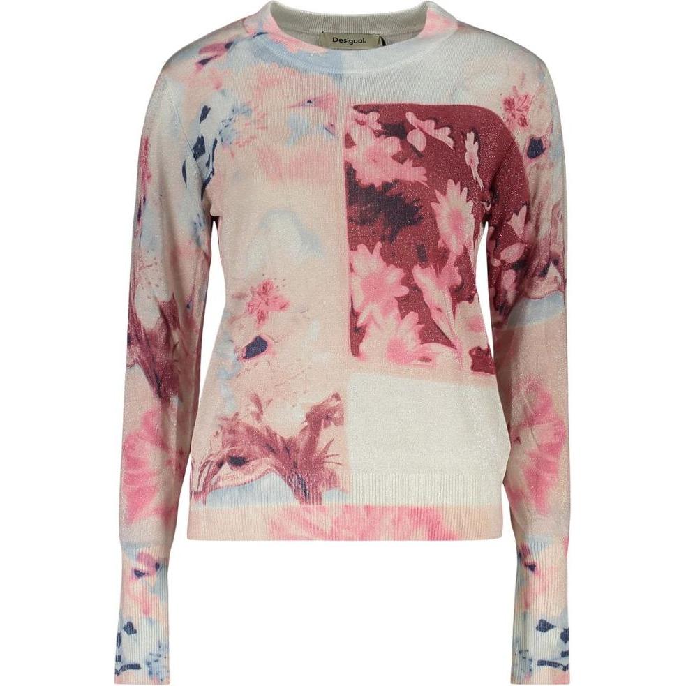 Desigual, Damen, Pullover, Rosa Viscosa Women Sweater, Pink, (XS)
