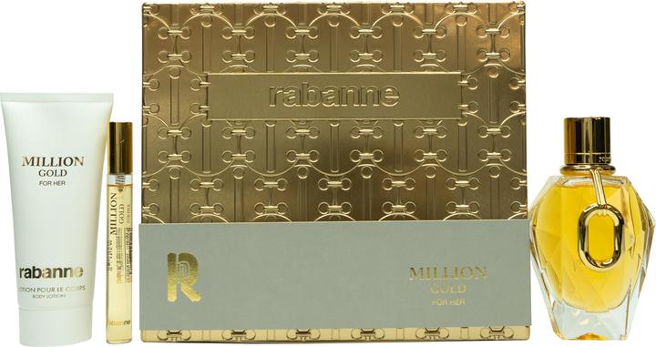 Immagine prodotto Paco Rabanne Million Gold For Her Eau De Parfum Spray 90ml Set 3 Pezzi (Set profumo)