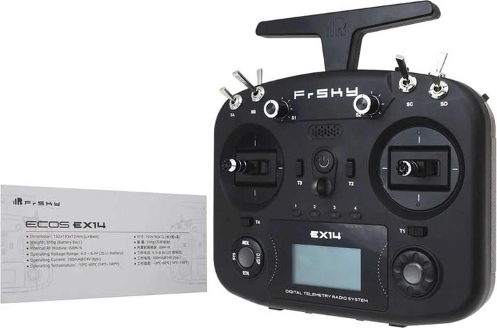Actual product image FrSky ECOS EX14 Senderset 2,4Ghz schwarz