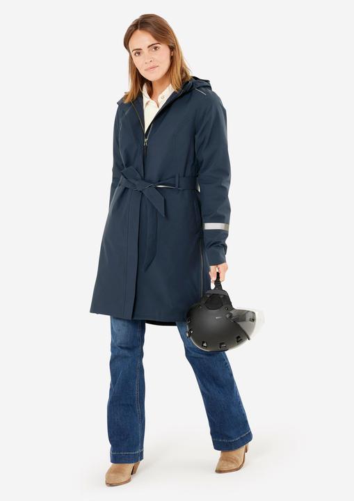 Produktbild Btwin Regentrenchcoat City 940 wasserdicht Damen marineblau (S)