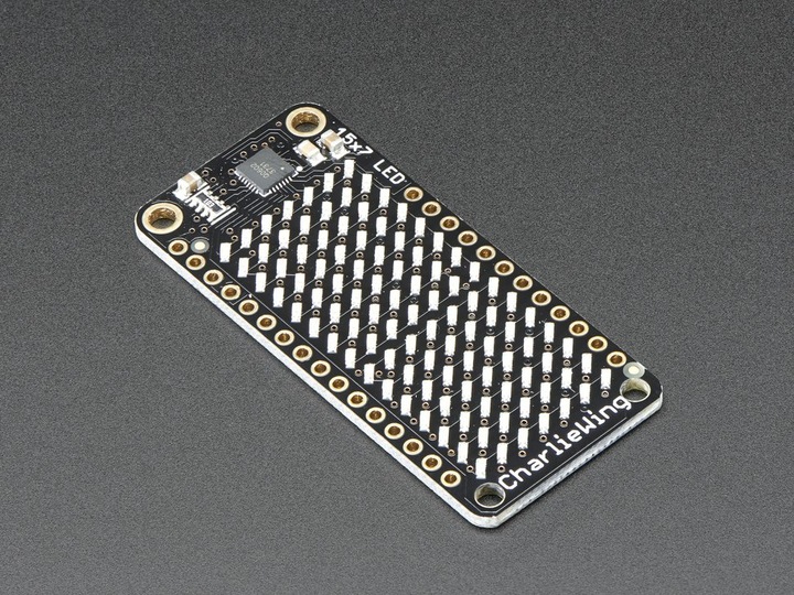 Produktbild Adafruit 15x7 CharliePlex LED Matrix Display FeatherWing Red (Display)