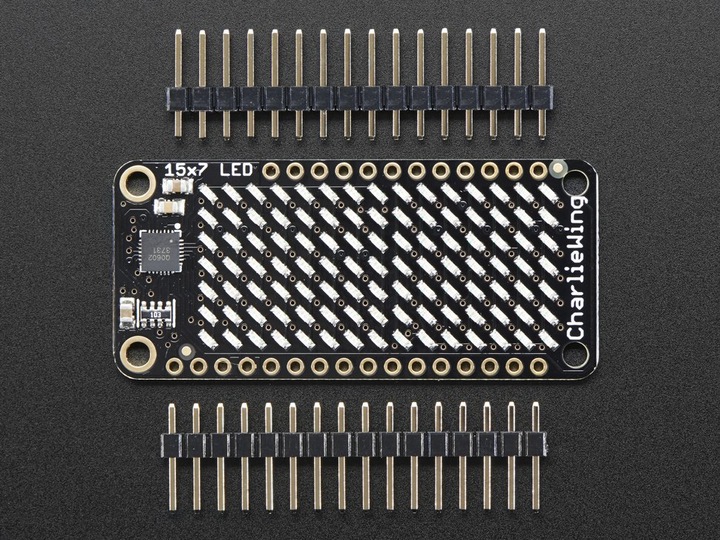 Produktbild Adafruit 15x7 CharliePlex LED Matrix Display FeatherWing Red (Display)