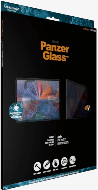 Immagine prodotto PanzerGlass Privacy (1 Pezzo/i, iPad Pro 12.9 2020 (4. Gen), iPad Pro 12.9 2021 (5a generazione), iPad Pro 12,9 2022 (6a generazione), iPad Pro 12.9 2018 (3. Gen))