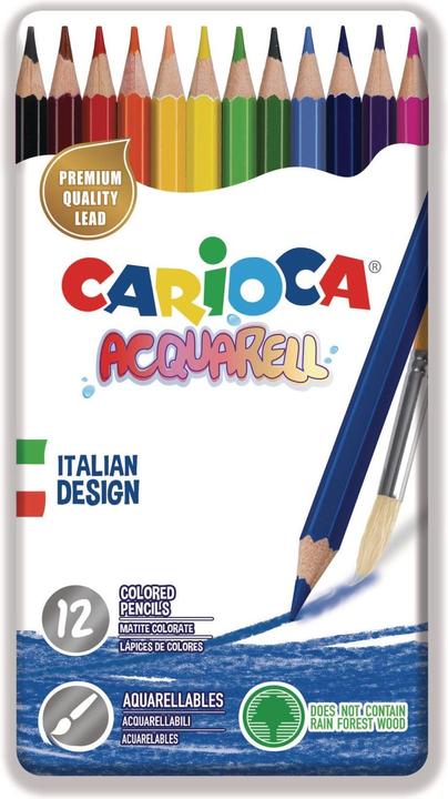 Produktbild Carioca Farbstift Acquarell Metallbox (12x)