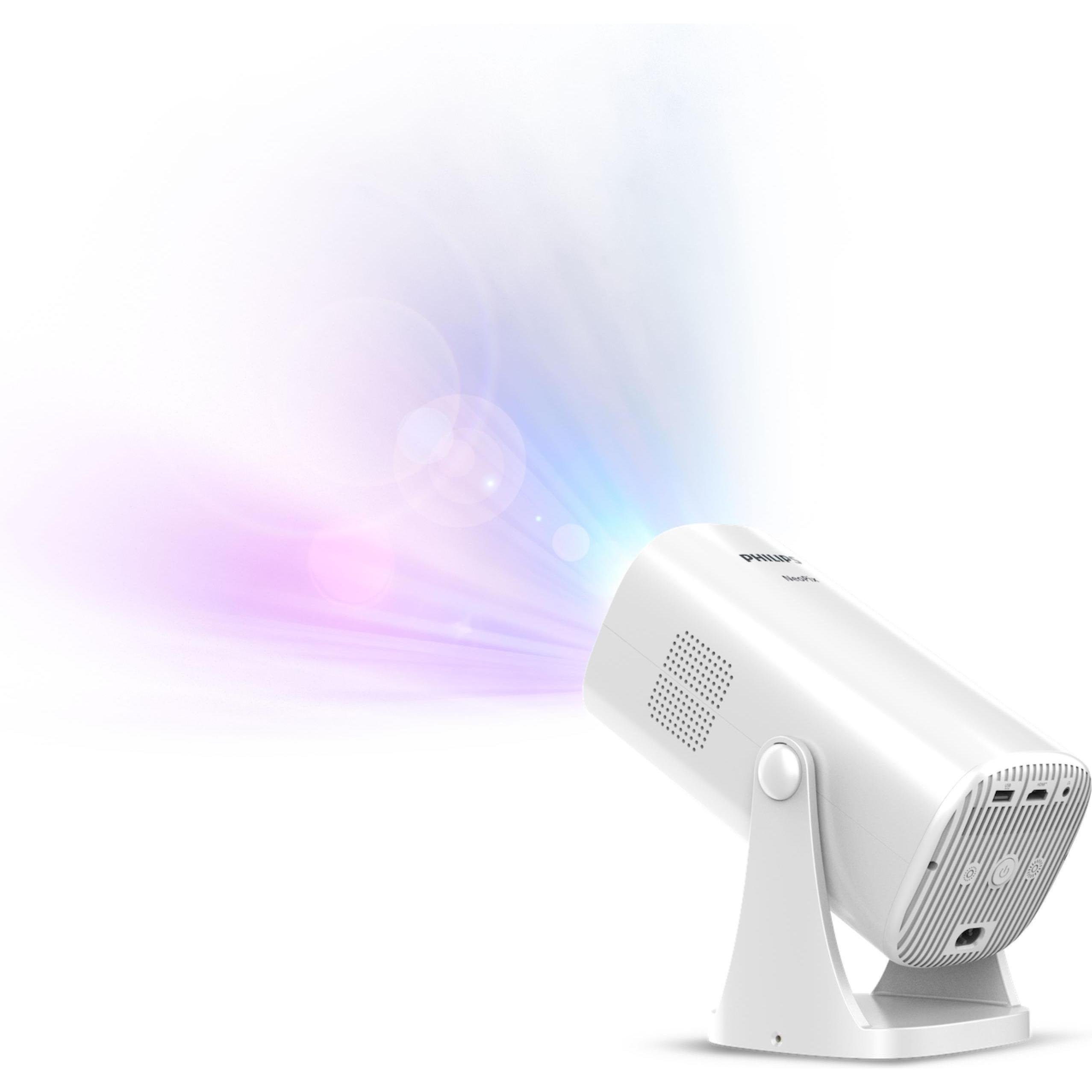 Philips Videoprojektor NEOPIX 230 (Full HD, 250 lm, 1.2:1), Beamer, Weiss