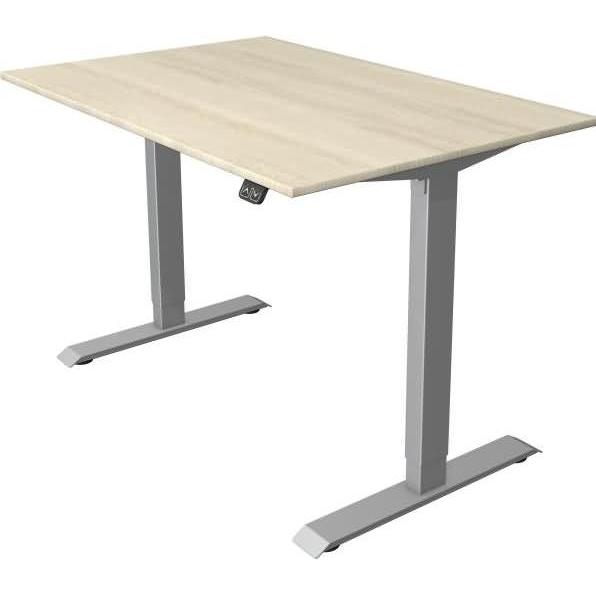 Thumbnail - Kerkmann, Schreibtisch, Move 1 höhenverstellbarer Schreibtisch ahorn rechteckig T-Fuss-Gestell silber 120,0 x 80,0