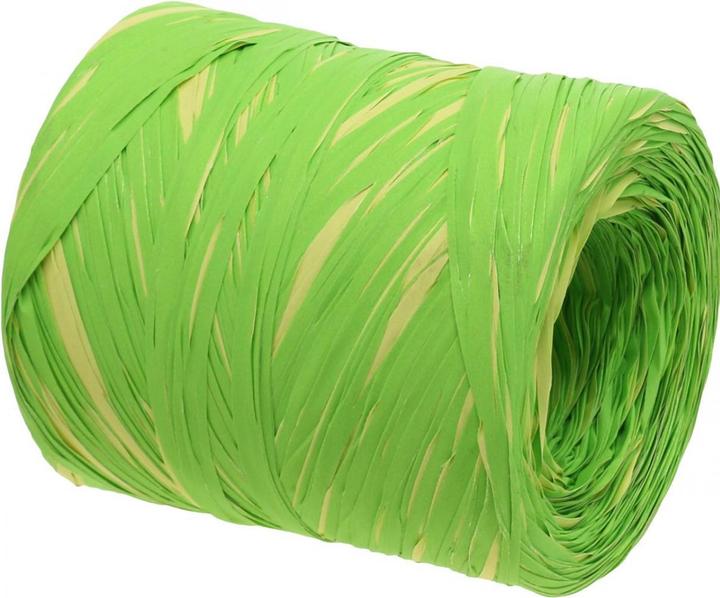 Immagine prodotto Viana Geschenkband Raffiaband Grün Gelb für kreative Deko