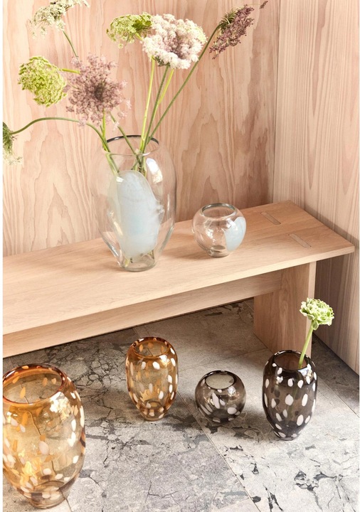 Produktbild Oyoy Vase Jali mittel 23 cm, Smoke (1 x, 19 x 19 x 27 cm, 9.75 l)
