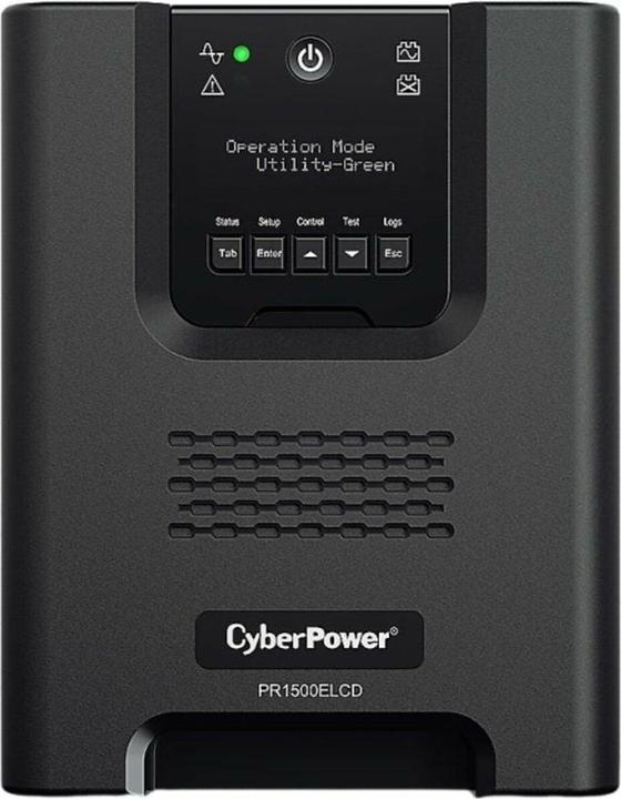 Actual product image Cyberpower PR1500ELCD Line-Interactive 1500VA/1350W Sinsuwelle AVR LCD Output(8) IEC RS232 USB HID EPO SNM... (1500 VA, 1350 W, Line-interactive UPS)