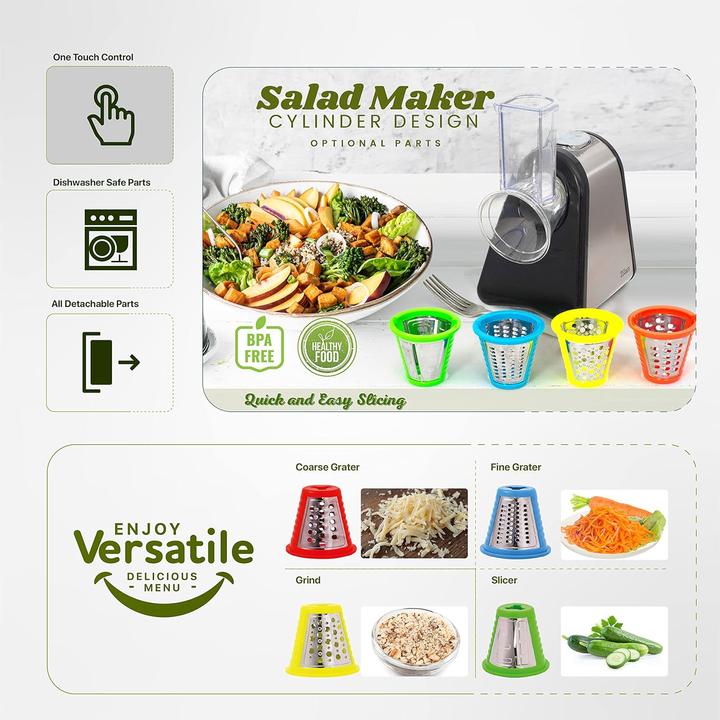 Image du produit Zilan Elektrischer Gemüseschneider 4-in-1