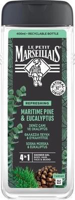 Le Petit Marseillais Shower Gel For Men Maritime Pine & Eucalyptus 400ml (400 ml)