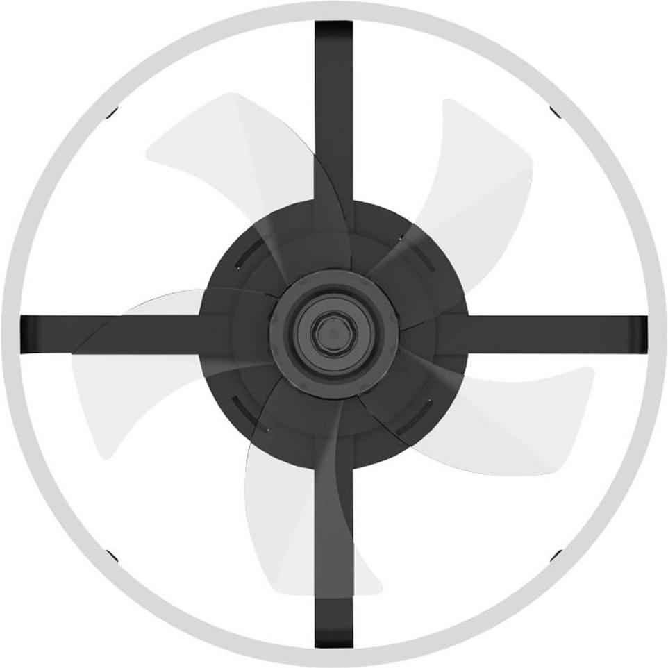 Westinghouse Deckenventilator 20 W (Ø x H) 500 mm x 165 mm Schwarz Timer, mit, Ventilatore, Nero