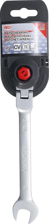 Actual product image BGS Ratchet Combination Wrench adjustable 15 mm (15 mm)
