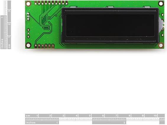 Image du produit SparkFun LCD série 16x2 (blanc sur noir) avec PIC 5V (Écran)
