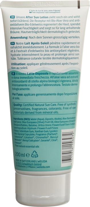 Image du produit Weleda Edelweiss (200 ml, Lotion après-soleil)