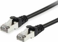 Actual product image equip Patch cable Cat6A S/FTP 2xRJ45 0.15m black (S/FTP, CAT6a, 0.15 m)
