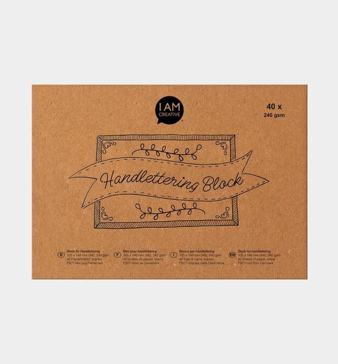 Produktbild I Am Creative Zeichenblock Handlettering Block A6 (A6)