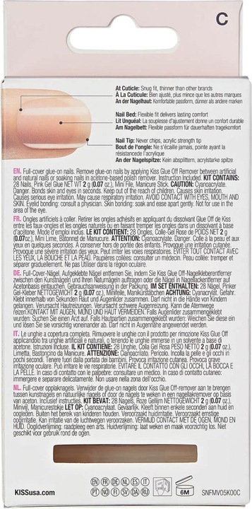 Produktbild KISS Salon Acryl Nude (Kunstnägel, Nude)
