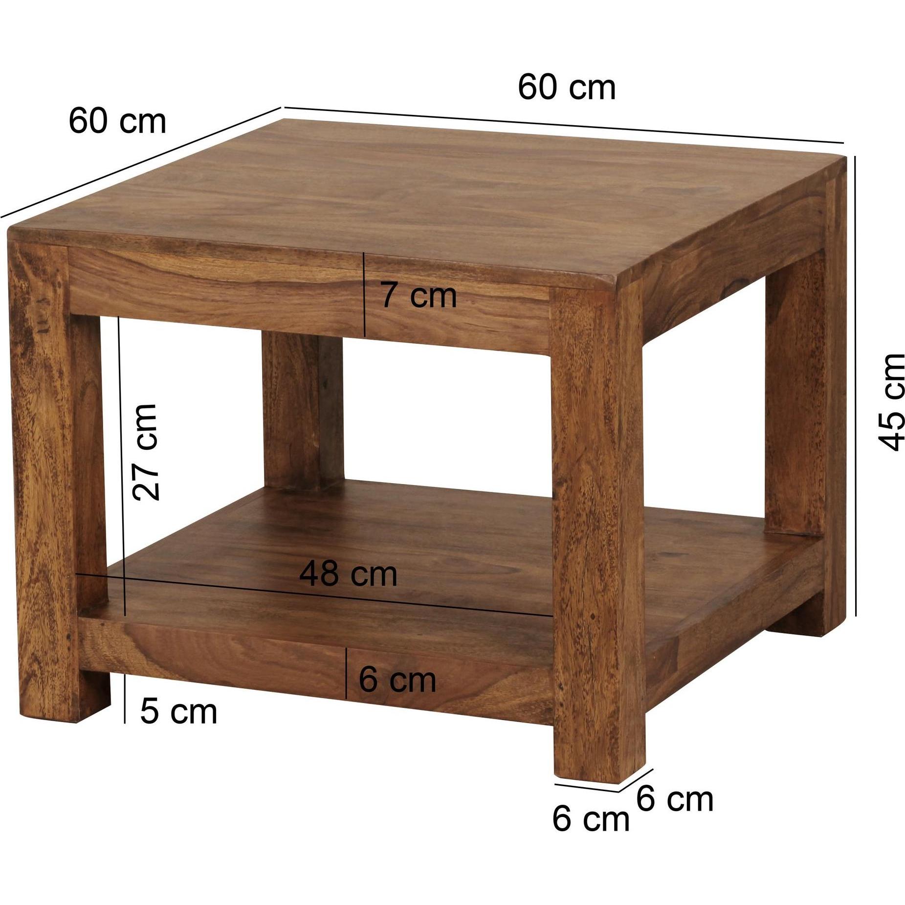 Thumbnail - Wohnling, Couchtisch + Beistelltisch, Mumbai (60 x 60 x 45 cm)