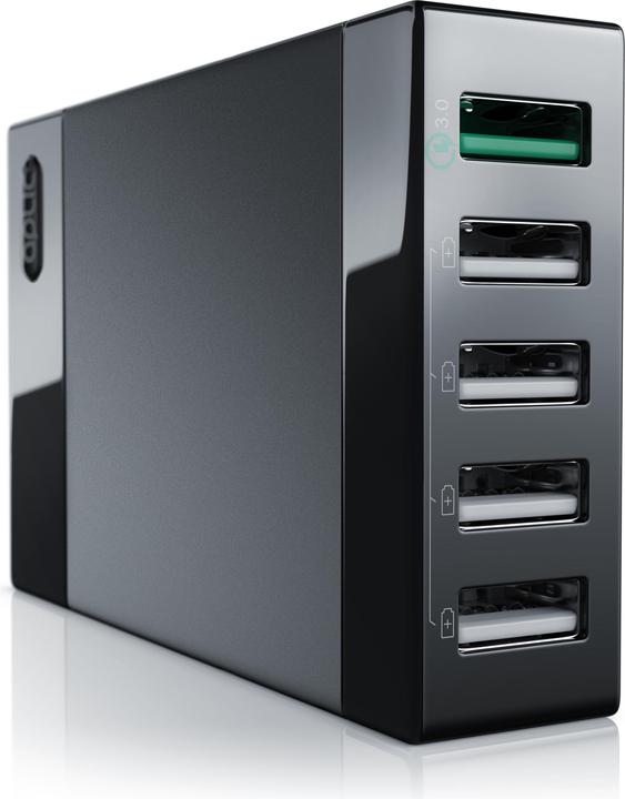 Actual product image Aplic 5 Port USB QC 3.0 Charger (50 W)