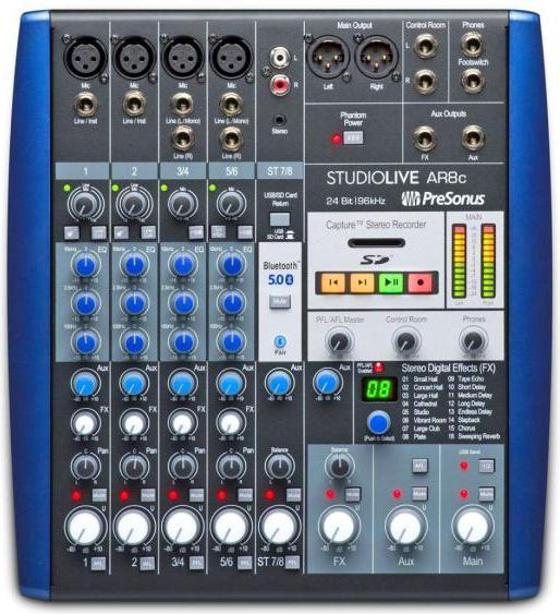 Actual product image PreSonus StudioLive AR8c (Studio- and Livemixer)