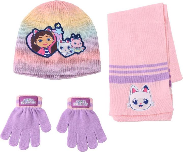 Actual product image Cerdá Gabbys Dolls House winter set snood hat gloves