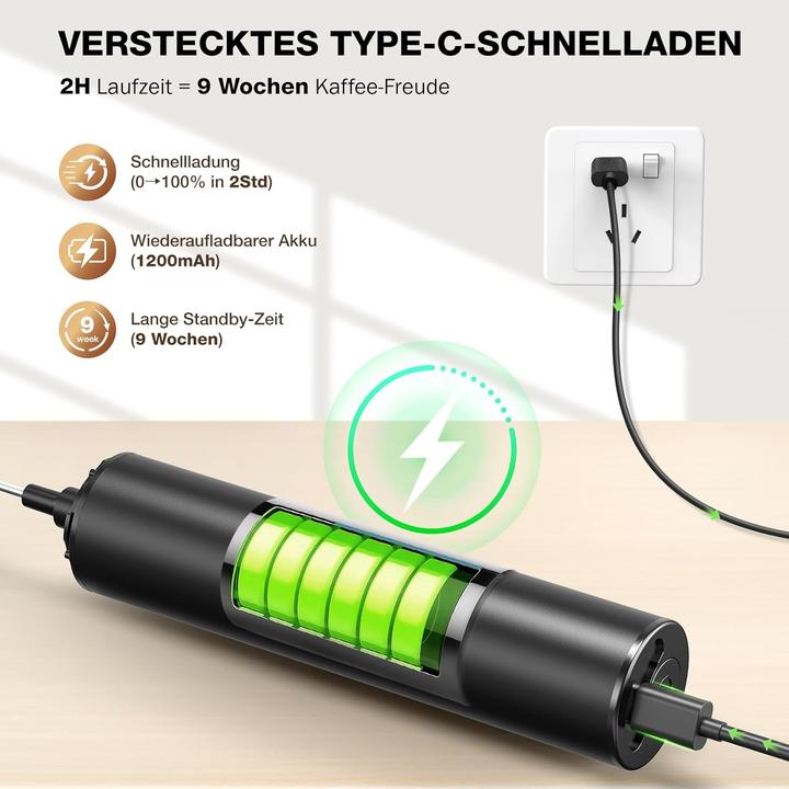 Produktbild Powerlix Elektrischer Milchaufschäumer (250 ml)
