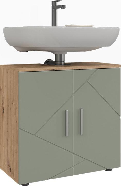 Actual product image Vicco Waschbeckenunterschrank Irma, Salbeigrün, 60 x 59 cm (60 x 30 x 59 cm)