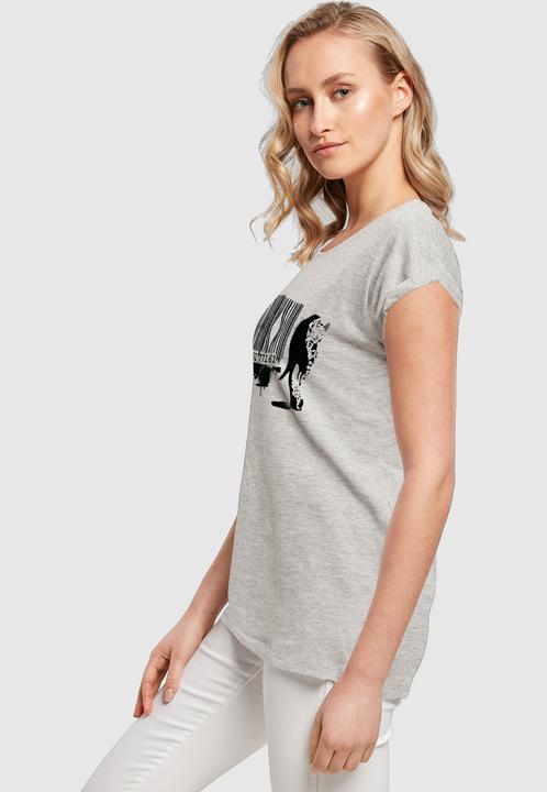 Produktbild Merchcode Ladies Brandalised - Barcode Leopard Circle T-Shirt - 189203 (L)