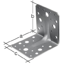 GAH, Baubeschläge + Holzverbinder, Schwerlast-Winkelverbinder mit Sicke (334574) (Winkelverbinder mit Sicke, 50 Stk.)