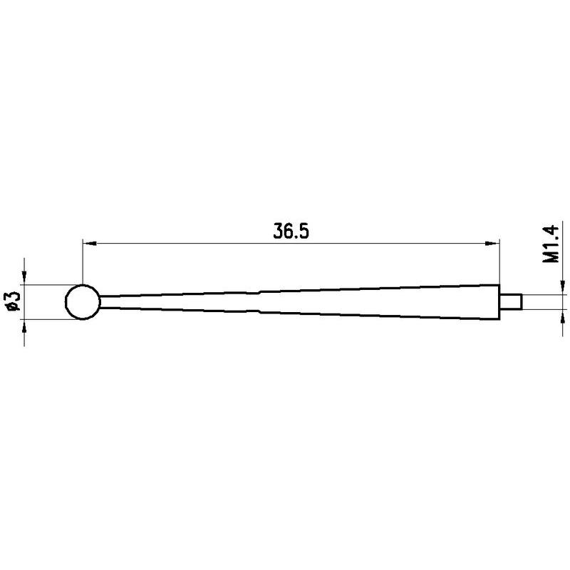 Sylvac, Längenmesswerkzeug, Messeinsatz M1.4