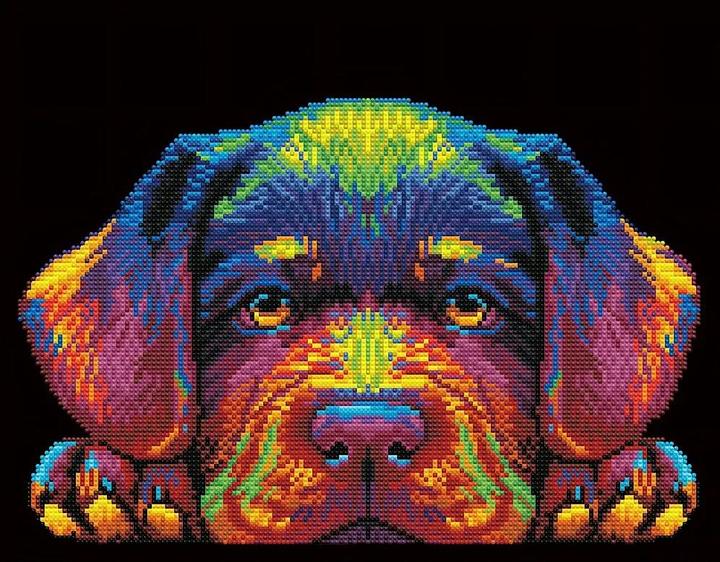 Produktbild Diamond Dotz Diamond Painting Neon Hundewelpen