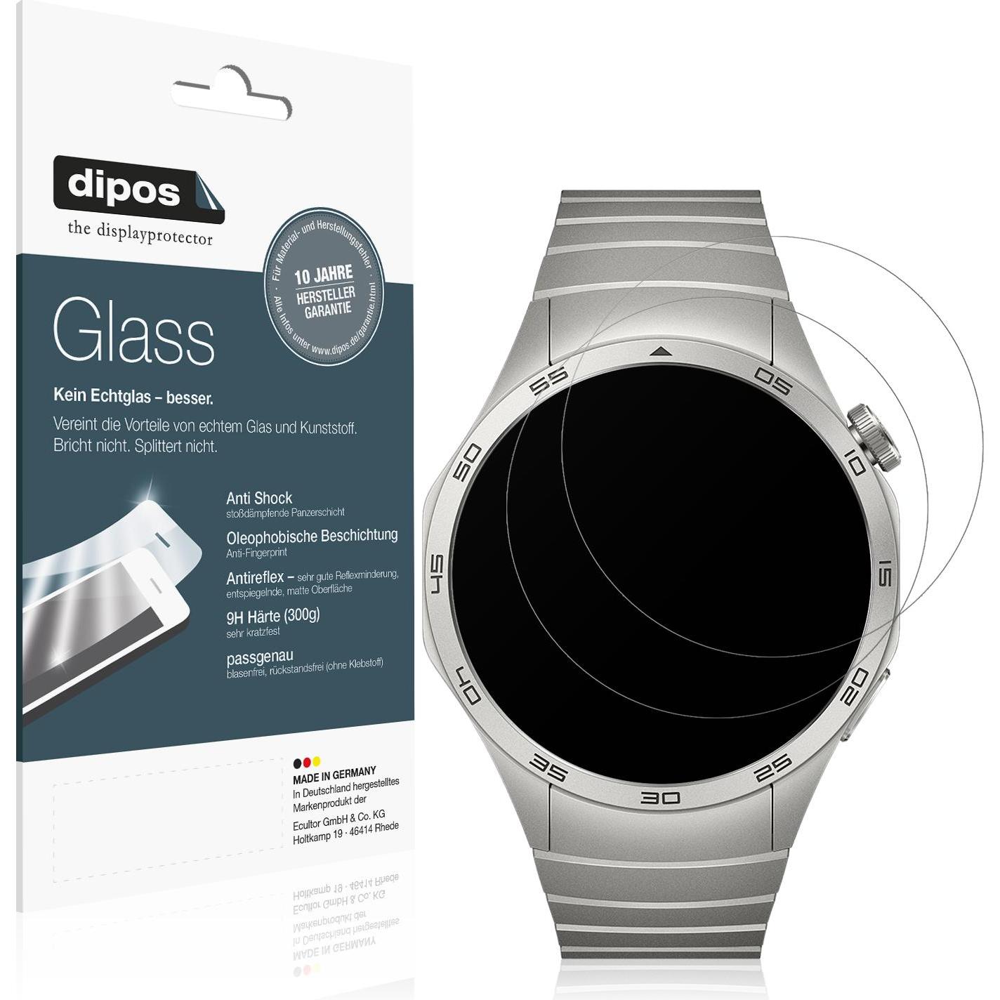 Dipos Displayschutz Anti-Shock, Smartwatch Schutzfolie, Transparent