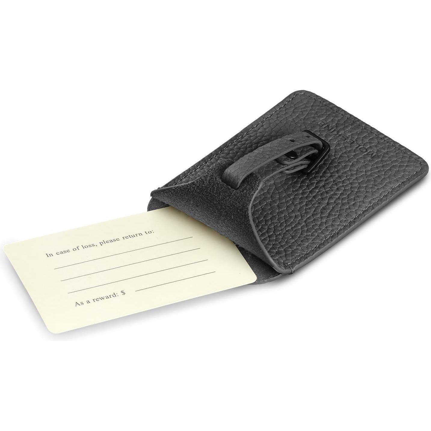 Thumbnail - Moleskine, Reisezubehör, Leder Gepäckanhänger, Schwarz, (Zusätzliche Polsterung)