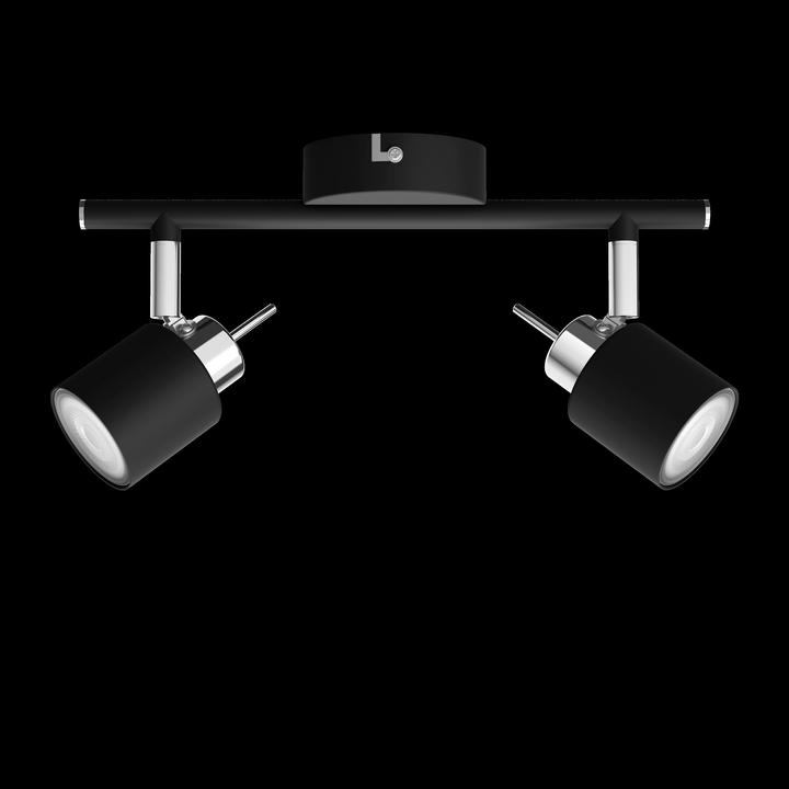 Actual product image Philips Meranti Spotlight 2 Spot Svart (GU10)