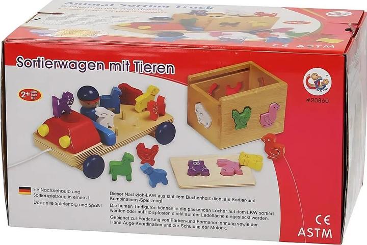 Actual product image Spielba Truck with animals+sorting game