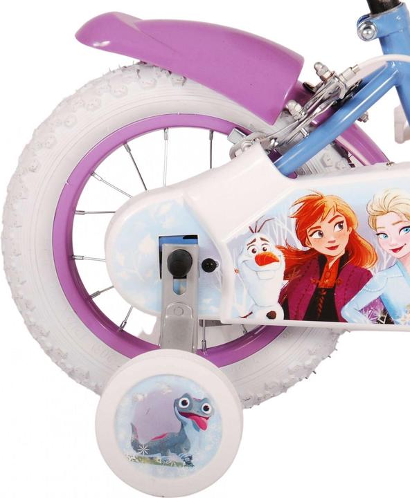 Produktbild Disney Frozen 2 Kinderfiets - Meisjes - 12 inch - Blauw/Paars - Twee handremmen (12")