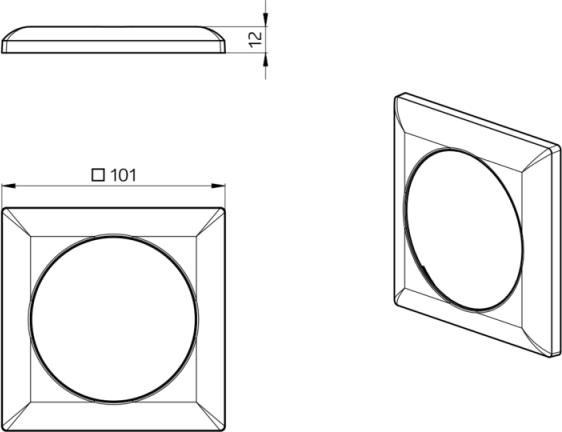 Actual product image B.E.G. Brück Clip design frame