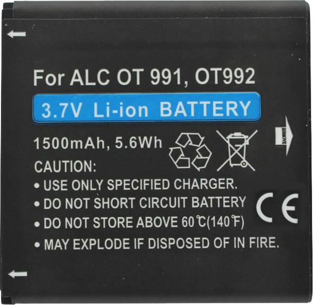 Produktbild Alcatel Akku One Touch 991 AkkuBY78, CAB32A0000C1, CAB32A0000C2, TLiB32A