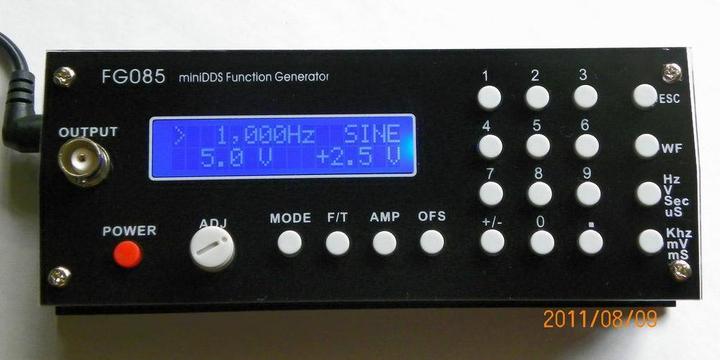 Actual product image JYE Tech JYE function generator FG085 miniDDS (with panels) kit