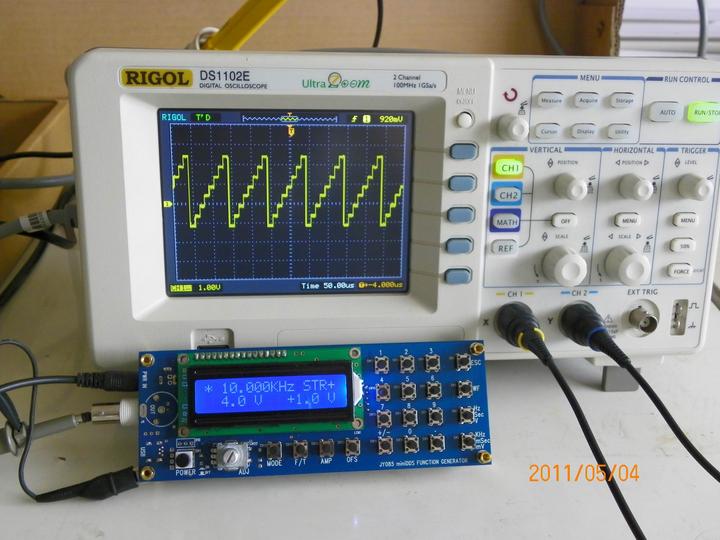 Actual product image JYE Tech JYE function generator FG085 miniDDS (with panels) kit