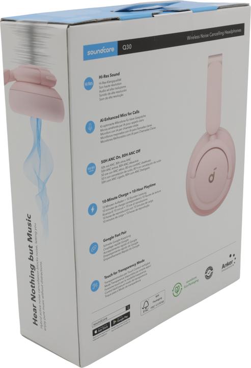 Produktbild soundcore Life Q30 (Aktive Geräuschunterdrückung, 40 h, Kabelgebunden, Kabellos)