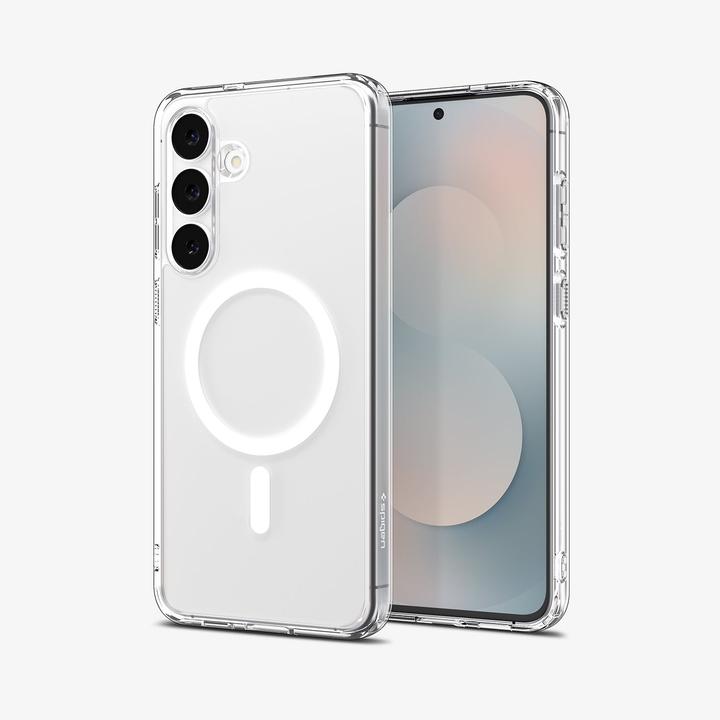 Actual product image Spigen - Ultra Hybrid MagSafe - Samsung Galaxy S25 FE - Clear / White (Samsung Galaxy S25 FE)