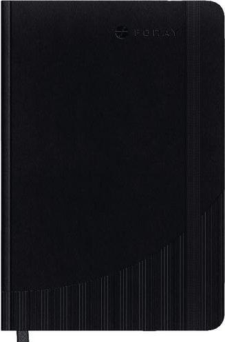 Actual product image Foraze Notebook Foray Classic saddle stitching DIN A5 Plaid PP (polypropylene) (A5, Checked, Hardcover)