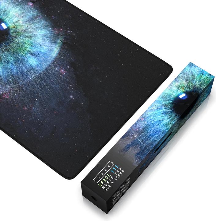 Produktbild Titanwolf Gaming Mauspad, 900 x 400mm XXL Mausmatte, verbessert Präzision & Geschwindigkeit, Galaxy Eye (XXL)