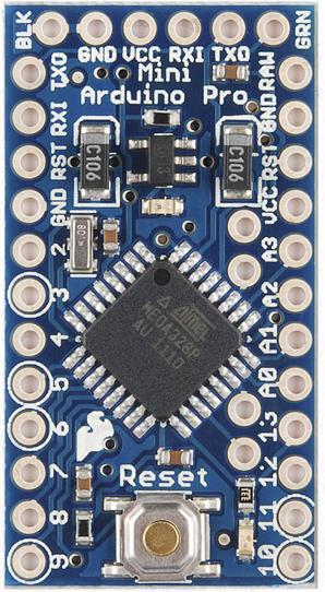 Actual product image SparkFun Arduino Pro Mini 328 3.3V/8Mhz (Steering)