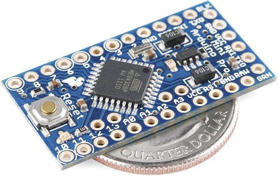 Actual product image SparkFun Arduino Pro Mini 328 3.3V/8Mhz (Steering)