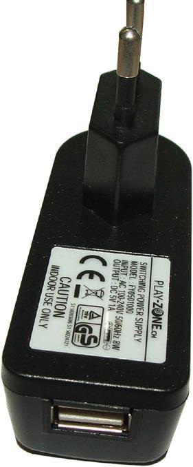 Produktbild Play-Zone Netzteil AC/DC-Adapter 5V DC 1000mA USB